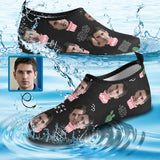 Custom Boyfriend Face Cactus Slip-on for sport Quick-Dry Women's Barefoot Aqua Shoes
