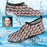 Custom Face All You Men's Barefoot Slip-on for sport Aqua Shoes Quick-Dry