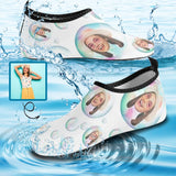 Custom Face Bubble Women's Barefoot Slip-on for sport Quick-Dry Aqua Shoes