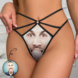 Custom Sexy Thongs T-Back Underwear for Women Personalized Lover Face Women's G-String Panties