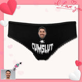 Custom Face Slut Underwear Personalized Women's High-cut Briefs Funny Lovers Gift