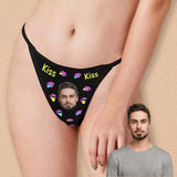 Custom Face Thongs Underwear for Women Personalized Kiss Lip Women's G-String Panties Honeymoon Gift