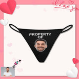 Custom Face Thongs Underwear for Women Personalized Property Women's G-String Panties Customized Lingerie
