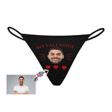 Custom Face Thongs Underwear Personalized Photo Women's G-String Panties Sexy Funny Customized Valentine's Day Gift For Her