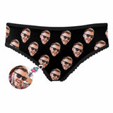 Custom Face Underwear for Her Personalized Photo Panties Women's High-Cut Briefs Lovers Gift