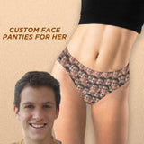 Custom Face Underwear for Women Lingerie Personalized Photo Panties Women's Classic Thongs