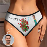 Custom Face Underwear for Women Personalized Wet Women's High Waist Briefs Funny Lovers Gift