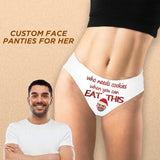 Custom Face Underwear Personalized Eat This Women's Classic Thong Valentine's Day Lingerie Gift For Her
