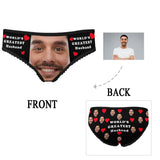 Custom Face Underwear Personalized Greatest Husband Women's High-cut Briefs Valentine's Gift for Girlfriend or Wife