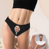 Custom Face Women's Underwear for Ladies Personalized Photo Panties Women's High-Cut Briefs For Valentine's Day Gift