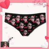 Custom Face Women's Underwear Personalized Cherry Women's High-cut Briefs Honeymoon Gift