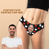 Custom Face Zipper Love Underwear Personalized Women's Lingerie Classic Thongs Funny Lovers Gift