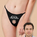 Custom Husband Face Thongs Underwear for Women Personalized Eat Meowt Women's G-String Panties