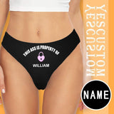 Personalized Name Underwear for Her Custom My Secret Lingerie Women's Classic Thongs Gift for Girlfriend or Wife