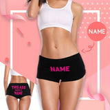 Personalized Name Women's Underwear Custom This Ass Women's Boyshort Panties