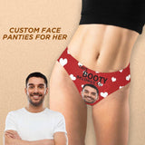 Personalized Underwear for Her Custom Face Love Booty Belongs Women's Classic Thong Valentine's Day Gift