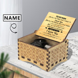 Custom Name Thank You Mom Wooden Music Box Made for You Personalized Music Box