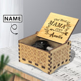 Custom Name The Best Mama Wooden Music Box Made for Your Own Design Music Box