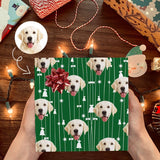 [Made In USA] Face Gift Wrapping Paper Custom Bowknot Wrapping Paper 58
