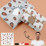 [Made In USA] Face Gift Wrapping Paper Custom Smile Pure Wrapping Paper 58