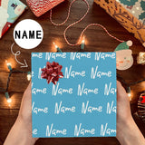 [Made In USA] Name Gift Wrapping Paper Custom Multicolor Wrapping Paper 58