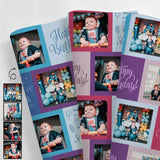 [Made In USA] Custom Gift Wrapping Paper with Photo Personalized Happy Birthday Paper Design with Picture 58