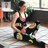 Custom Face Donuts Women's Yoga Racerback Tank&Leggings Set